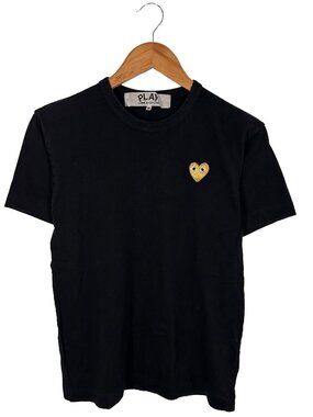 Comme Des Garcons PLAY Gold Heart Logo Tshirt Size M